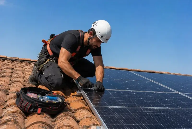 Maintenance et monitoring de panneaux solaires à la Grande-Motte