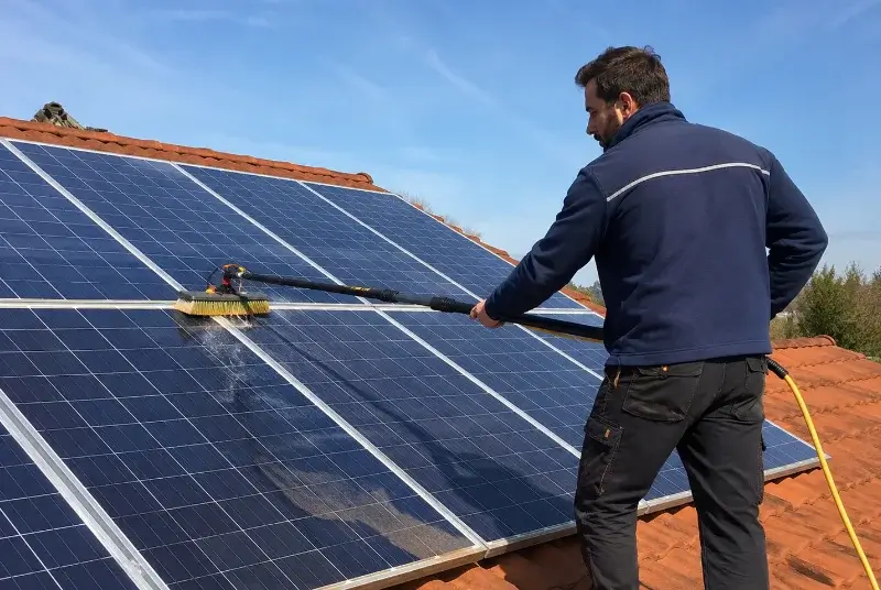 Nettoyage et entretien de panneaux solaires à la Grande-Motte